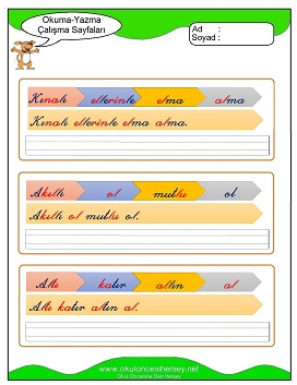 ı sesi Grubu Çalışma Sayfaları